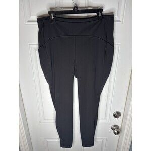 Lululemon Leggings Z4 Side Pocket Black Athletic Yoga Active Wear Pants Size XL